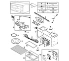 Samsung SMH8165STE/XAA-00 cabinet 1 diagram