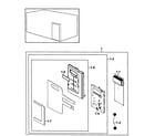 Samsung SMH8165STE/XAA-00 control panel diagram
