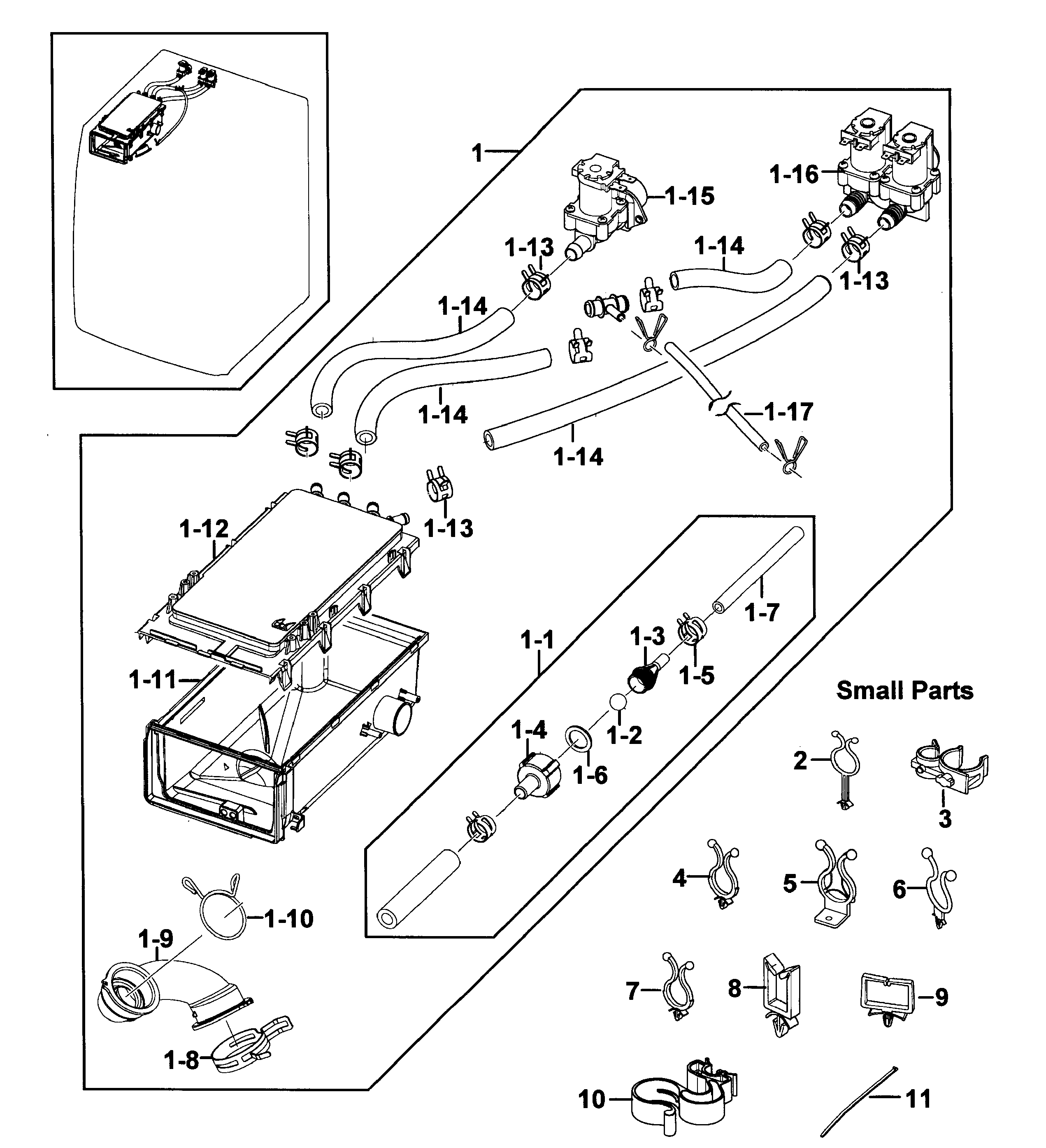 Drawer housing