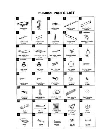Table parts 1