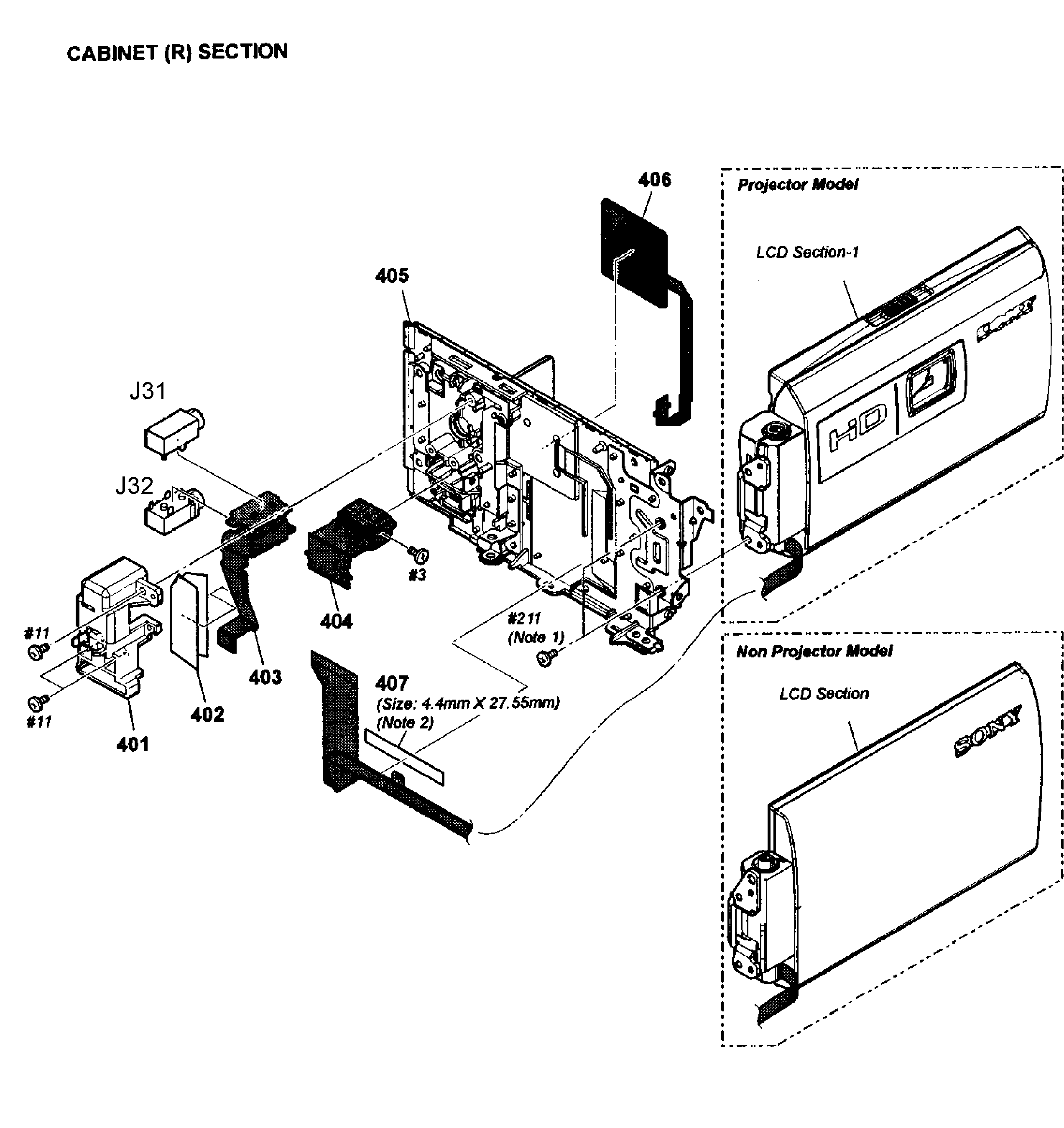 Rear assy