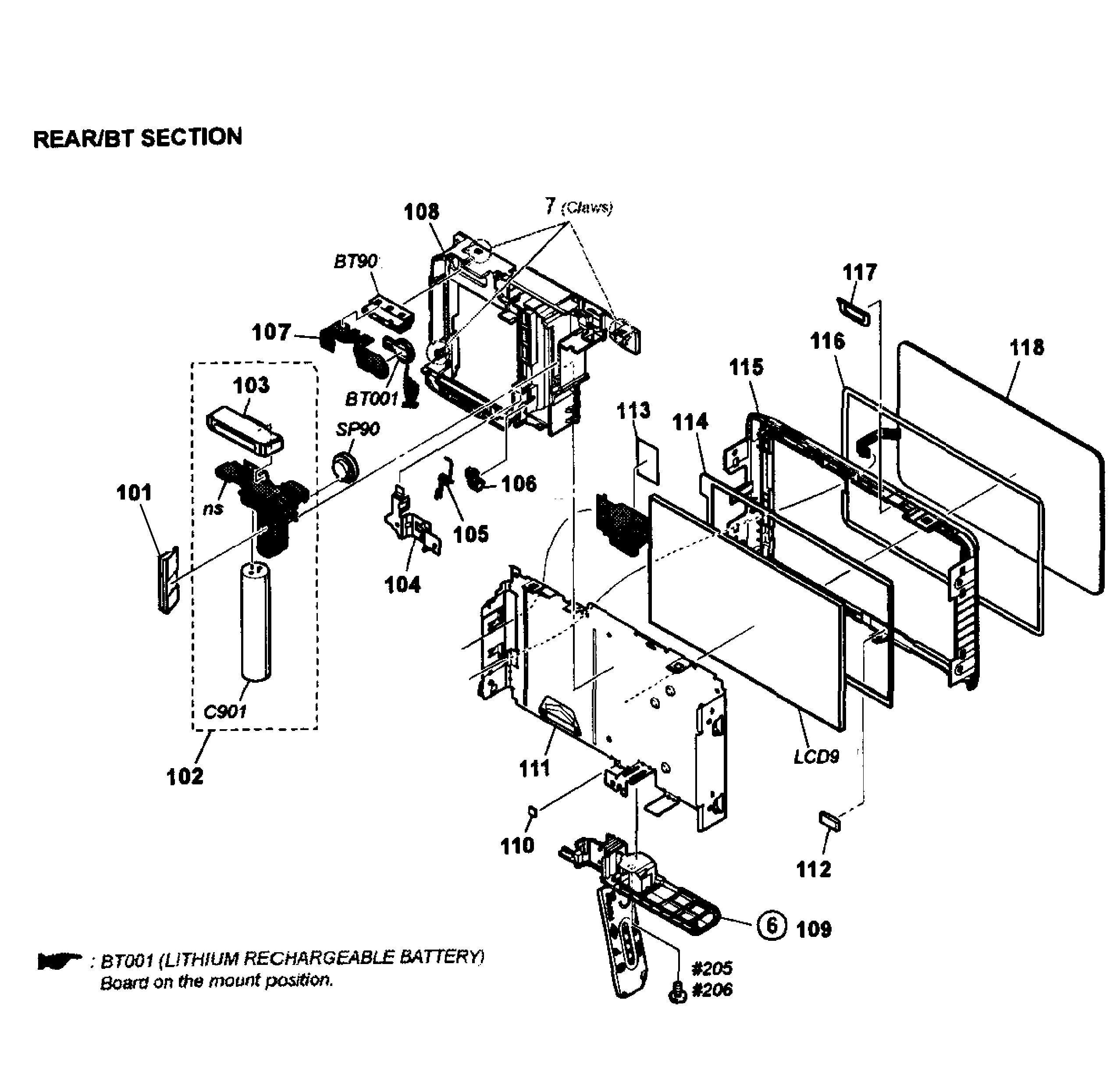 Rear assy