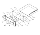 Dacor MW27 drawer assy diagram