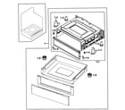Samsung NE595R0ABWW/AA-00 drawer assy diagram