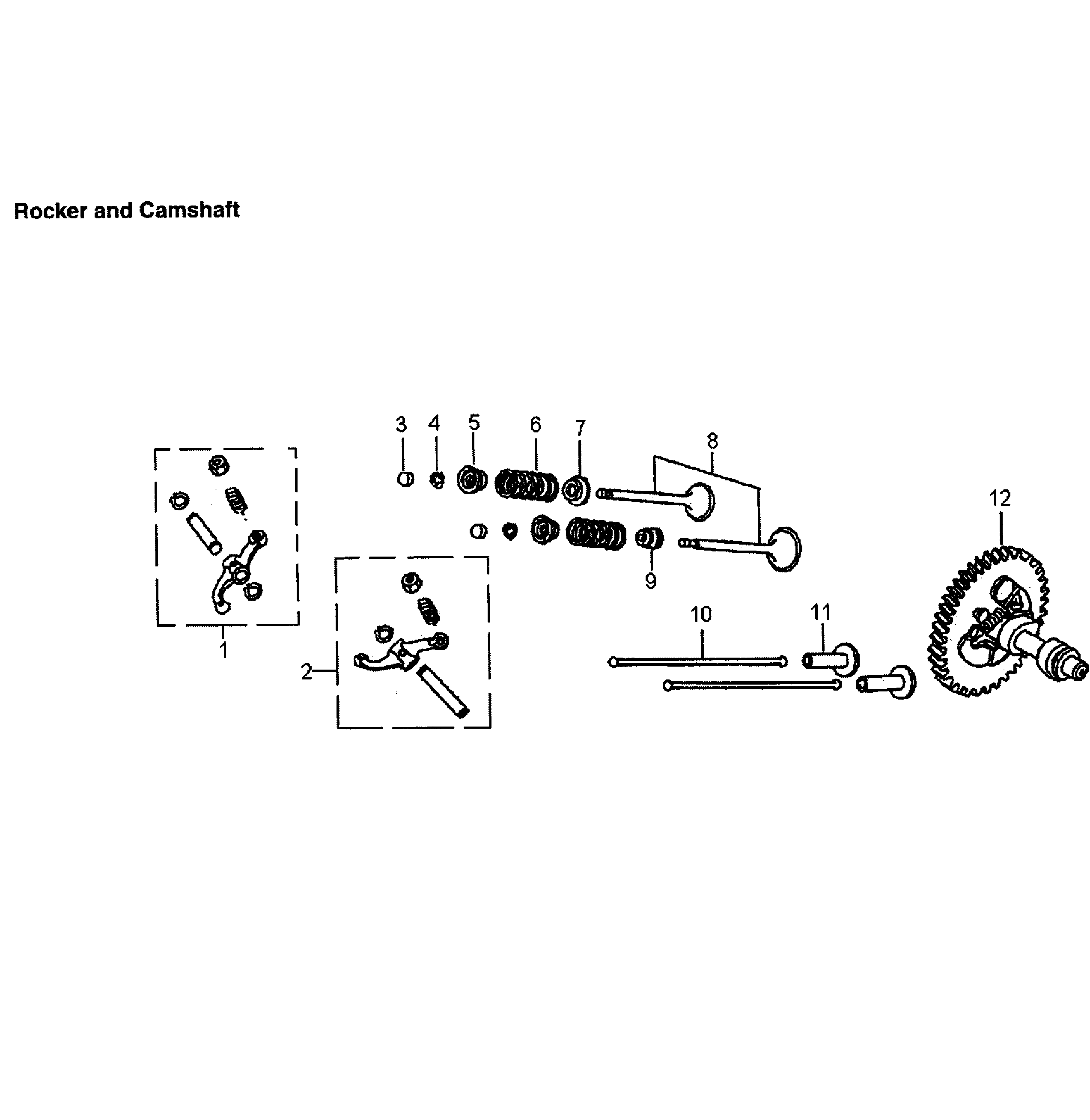 Rocker/camshaft
