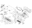 Yamaha RX-A720 cabinet parts diagram