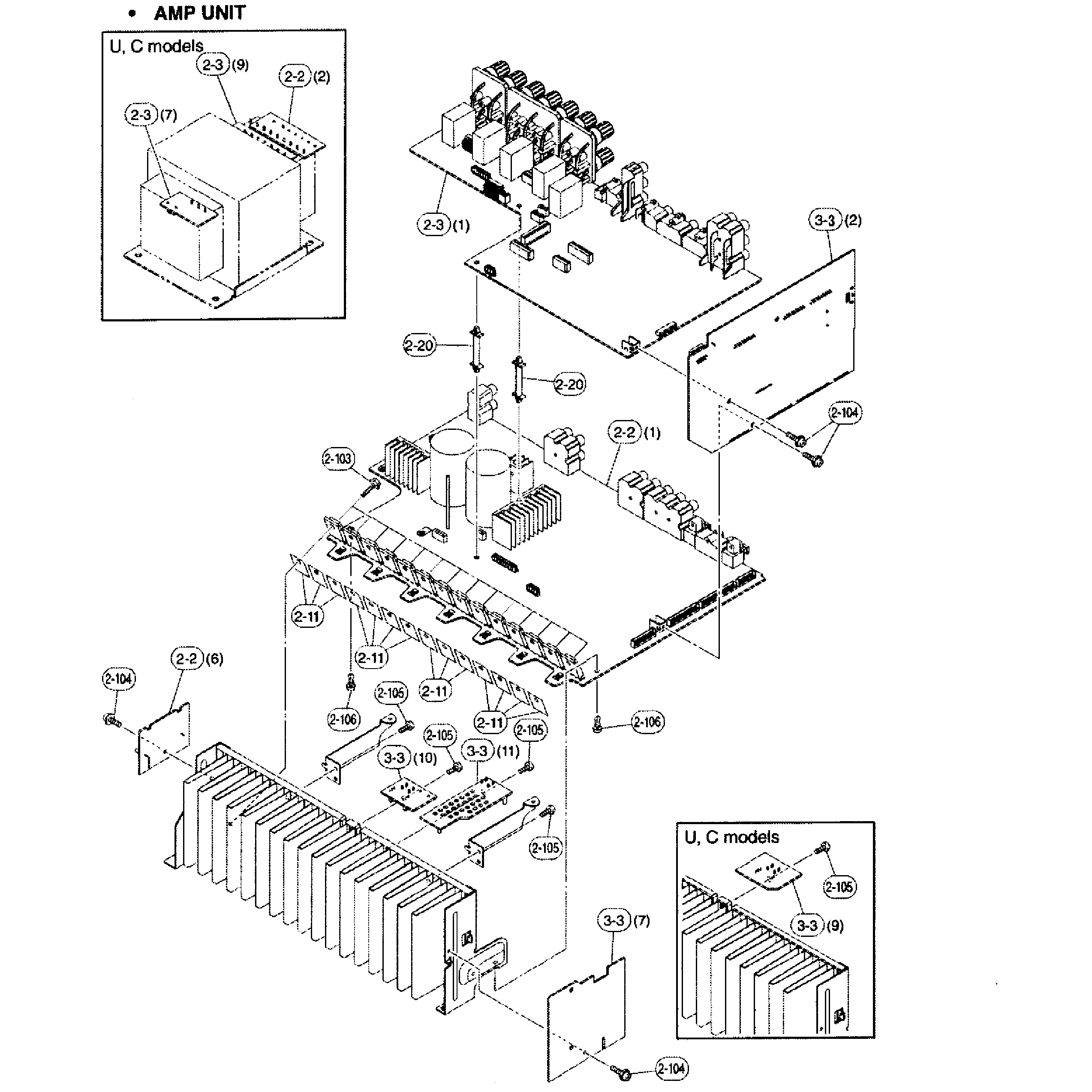 Amp unit