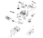 Kenmore 40185046210 cabinet parts diagram