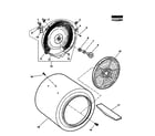 Fisher & Paykel DE70FA1-96971 drum assy diagram