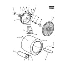 Fisher & Paykel DG70FA1-96975 drum assy diagram