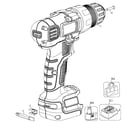 Black & Decker LDX112C TYPE1 drill diagram