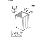 Fisher & Paykel WA42T26GW1-96184A cabinet assy diagram