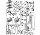 Samsung RS265LBWP/XAA-00 freezer diagram