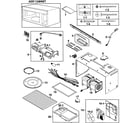 Samsung SMH8165ST/XAA-00 cabinet 1 assy diagram