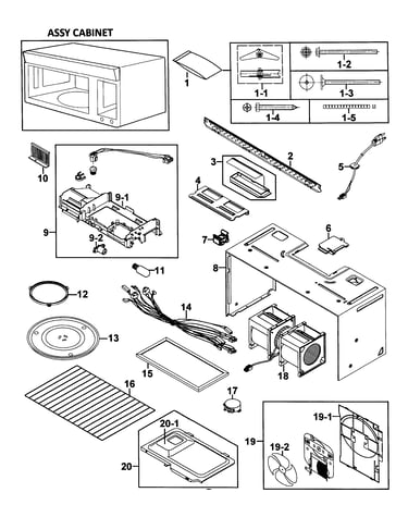 Cabinet 1 assy