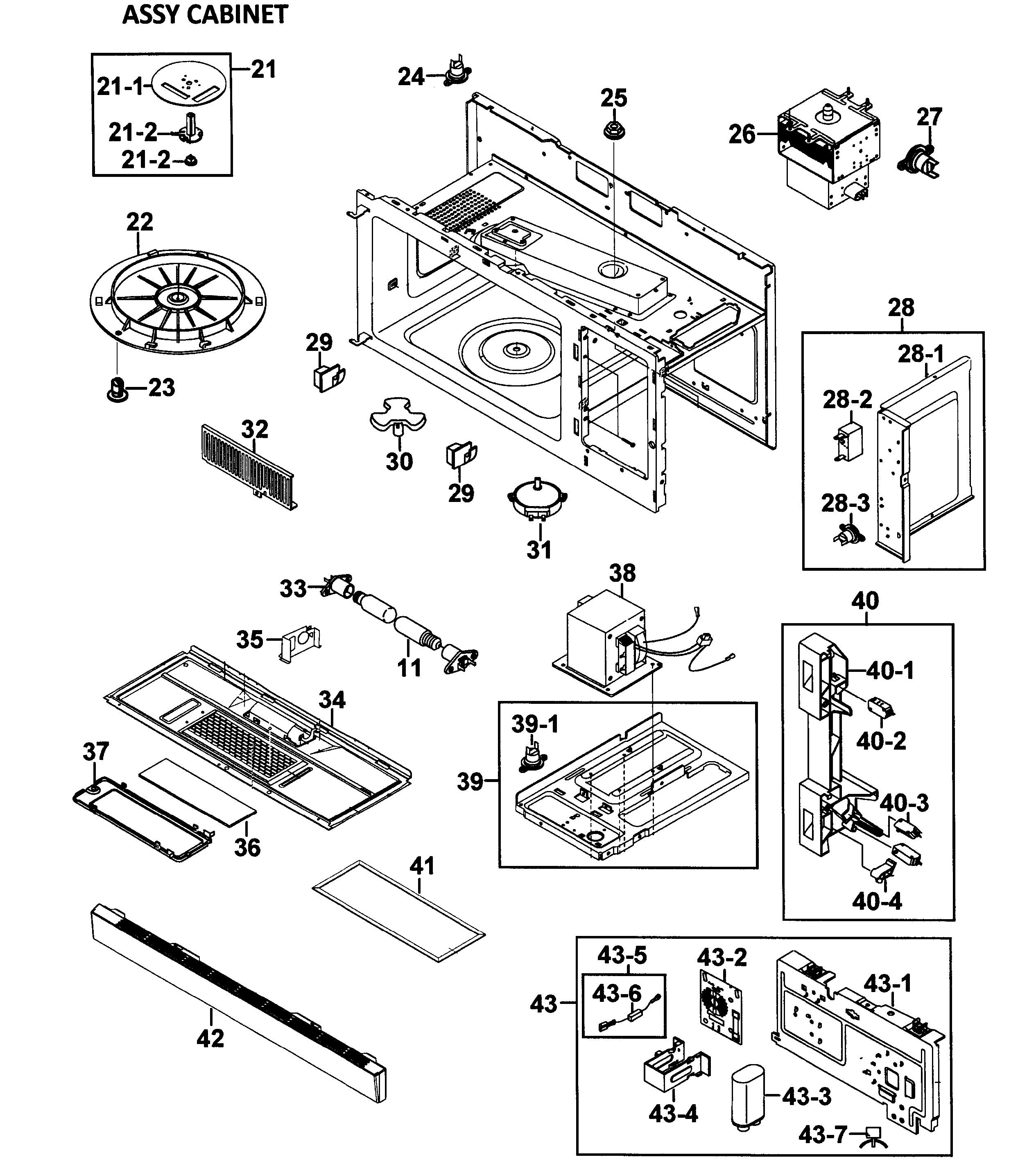 Cabinet 2 assy