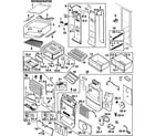 Samsung RS267LABP/XAA-00 refrigerator diagram