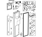 Samsung RS267LASH/XAA-00 left door diagram