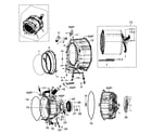 Samsung WF206ANS/XAA-00 drum assy diagram