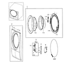 Samsung WF206ANS/XAA-00 front assy diagram