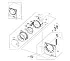 Samsung WF218ANW/XAA-00 front assy diagram