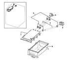 Samsung WF219ANB/XAA-00 drawer housing diagram