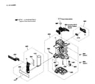 Sony SLT-A55V battery holder diagram