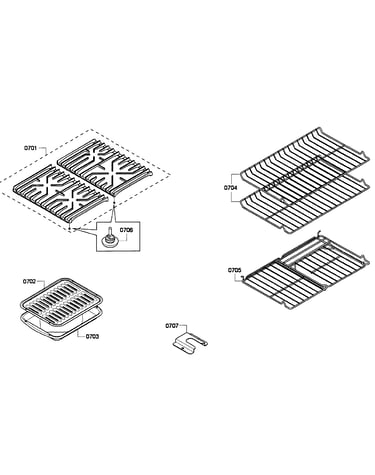 Grates/shelfs