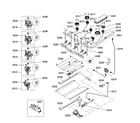 Bosch HGS5053UC/02 burners assy diagram