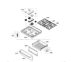 Bosch HGS5053UC/02 top assy/drawer diagram