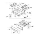 Bosch HGS5053UC/04 top assy/drawer diagram