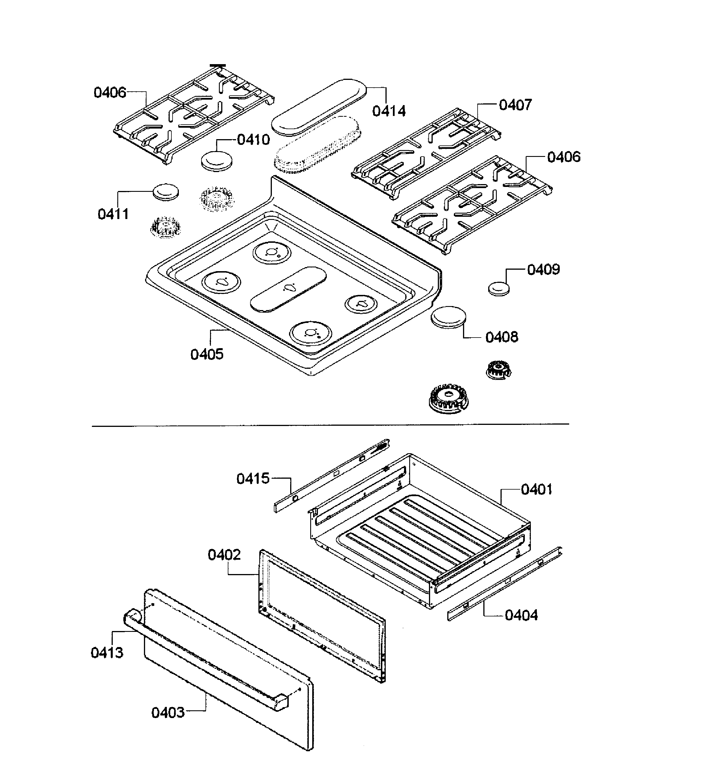 Top assy/drawer