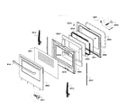 Bosch HGS5053UC/10 door assy diagram