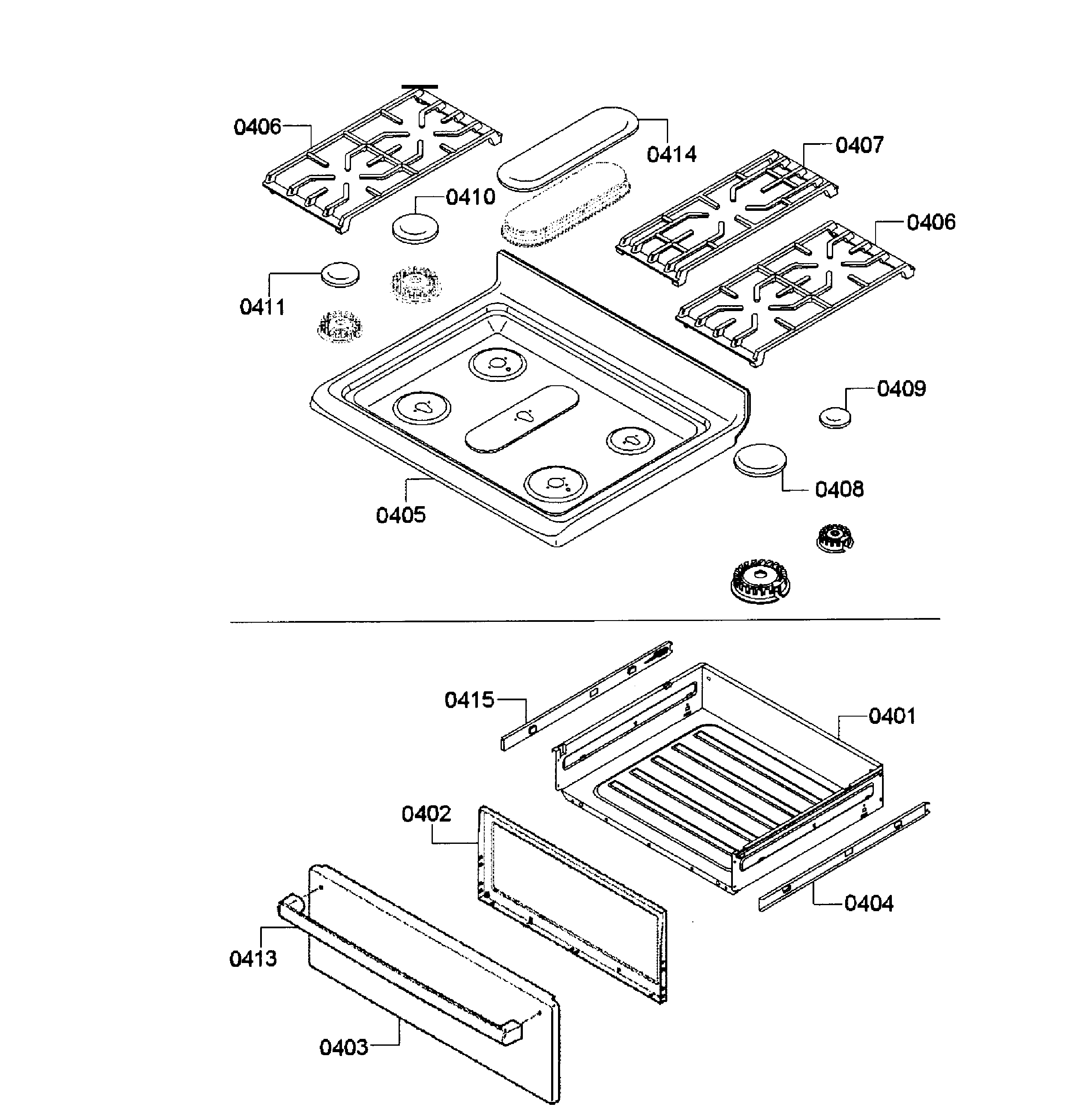 Top assy/drawer
