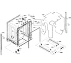Bosch SHX3AR55UC/10 cabinet assy diagram