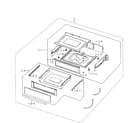 Samsung NE595R1ABSR/AA-01 drawer assy diagram