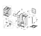 Samsung WF361BVBEWR/A2-01 cabinet assy diagram