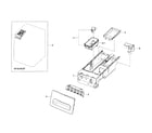 Samsung WF361BVBEWR/A2-01 drawer assy diagram