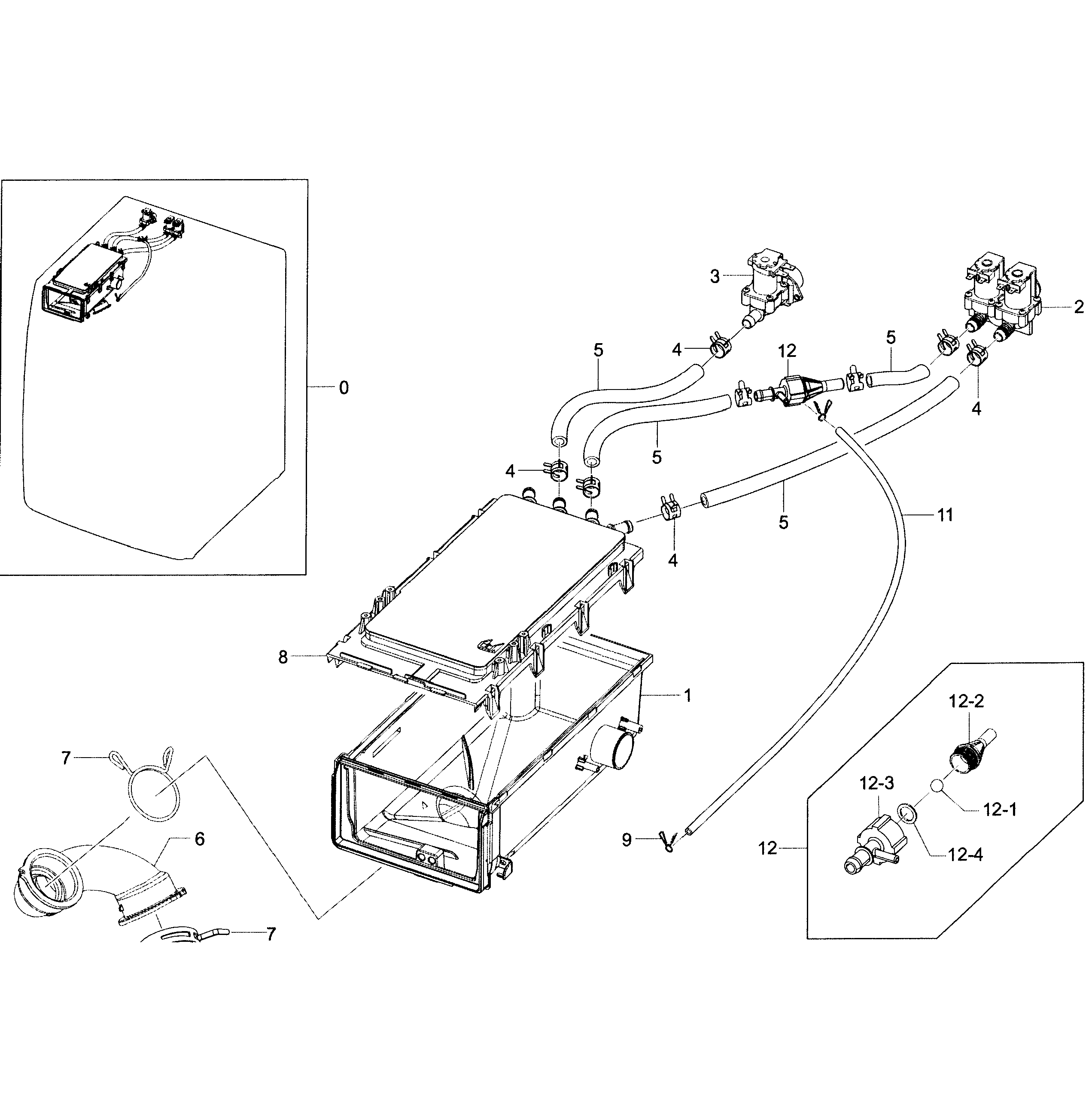 Drawer housing