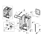 Samsung WF363BTBEUF/A1-01 cabinet assy diagram