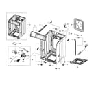 Samsung WF363BTBEUF/A2-01 cabinet assy diagram