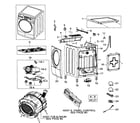 Samsung WF317AAS/XAA-00 cabinet assy diagram