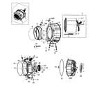 Samsung WF317AAS/XAA-00 drum assy diagram