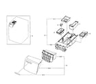 Samsung WF501ANW/XAA-01 drawer assy diagram