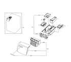 Samsung WF501ANW/XAA-03 drawer assy diagram