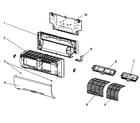 Mitsubishi MSZ-FE09NA-8 cabinet parts diagram