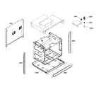 Bosch HBL3460UC/01 cabinet assy diagram