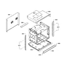 Bosch HBL3460UC/04 cabinet assy diagram