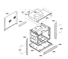 Bosch HBL3460UC/07 cabinet assy diagram