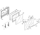 Bosch HBL3460UC/08 door assy diagram